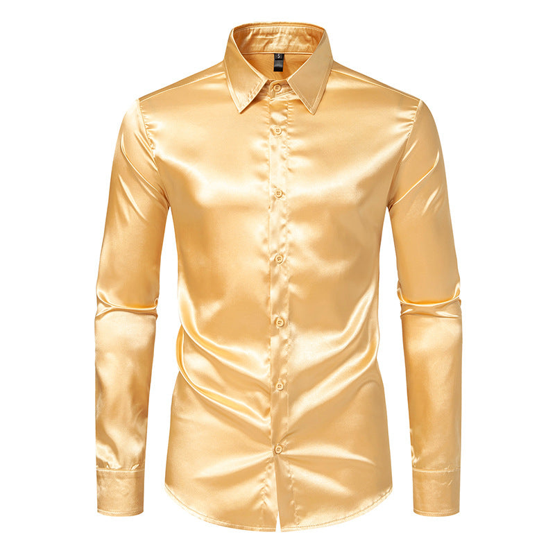 Elegantes Herren Seidenhemd