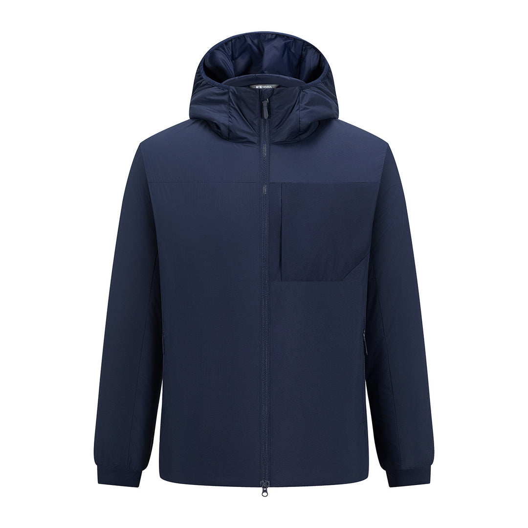 Herren Leichter Kapuzen-Urbanparka mit Zwei-Wege-Reißverschluss und Brusttasche Nord Taschen