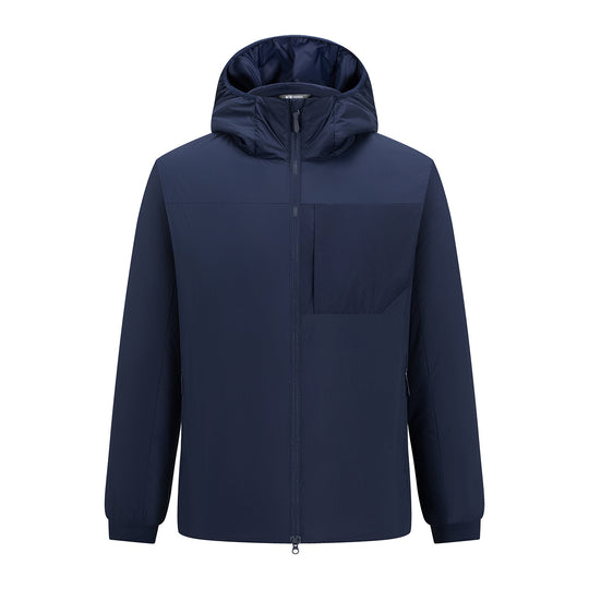 Herren Leichter Kapuzen-Urbanparka mit Zwei-Wege-Reißverschluss und Brusttasche Nord Taschen