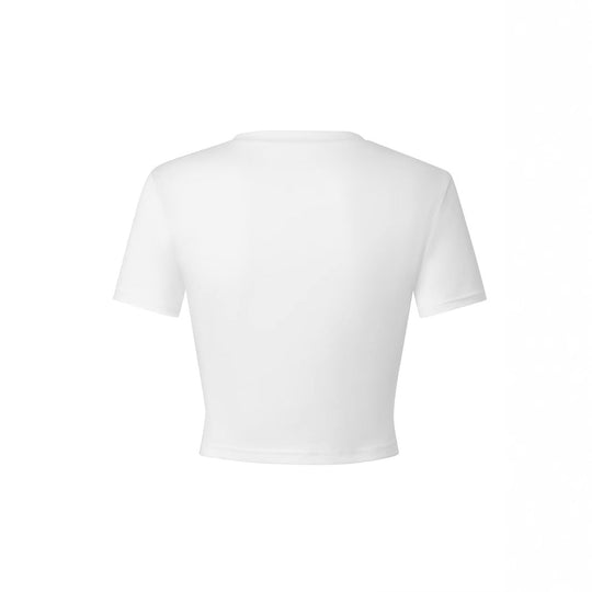 Damen Crop-Shirt mit kreativem Cowboy-Statement