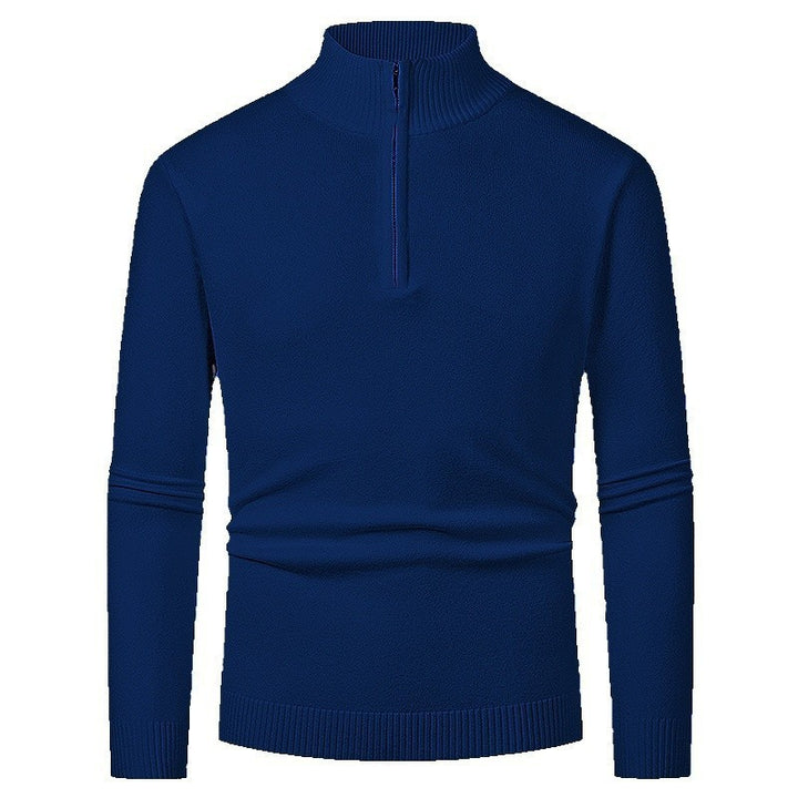 Eleganter Merino Komfort Pullover Damen Reißverschluss Moderne Strickware