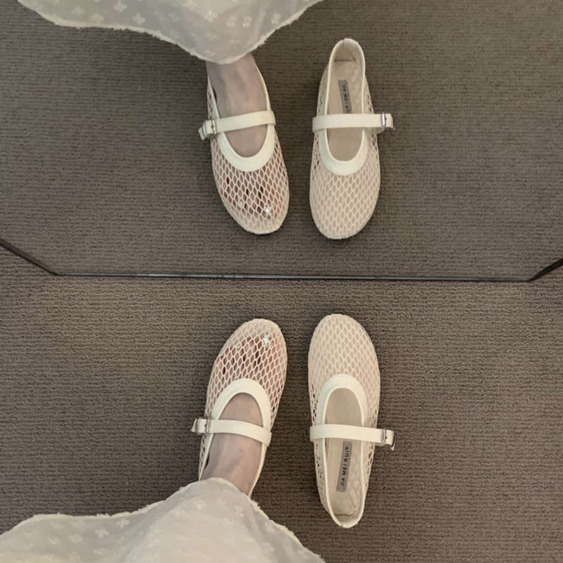 Damen Luftige Mesh-Sandalen mit verstellbarem Riemen und eleganter Schnalle Nord Taschen