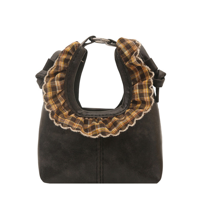 Damen Designer Tasche mit rüschenverziertem Griff Nord Taschen