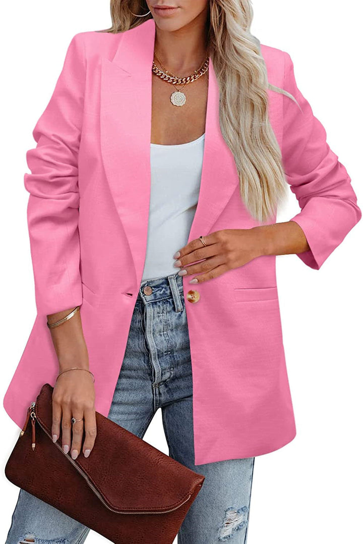 Nord Taschen | Doppelreihiger Blazer mit Gerafften Ärmeln und Taschen