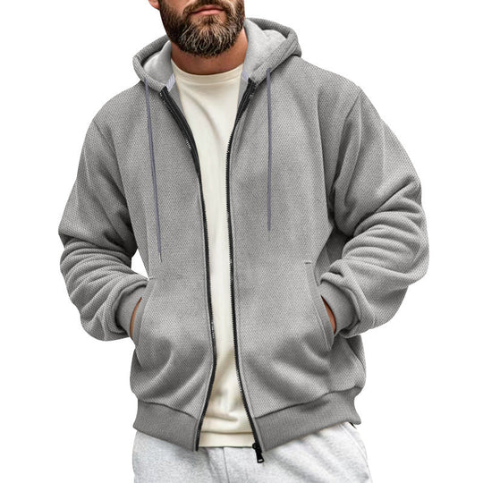 Herren Sportliche Kapuzenjacke mit atmungsaktivem Material und praktischem Reißverschluss - Arvani