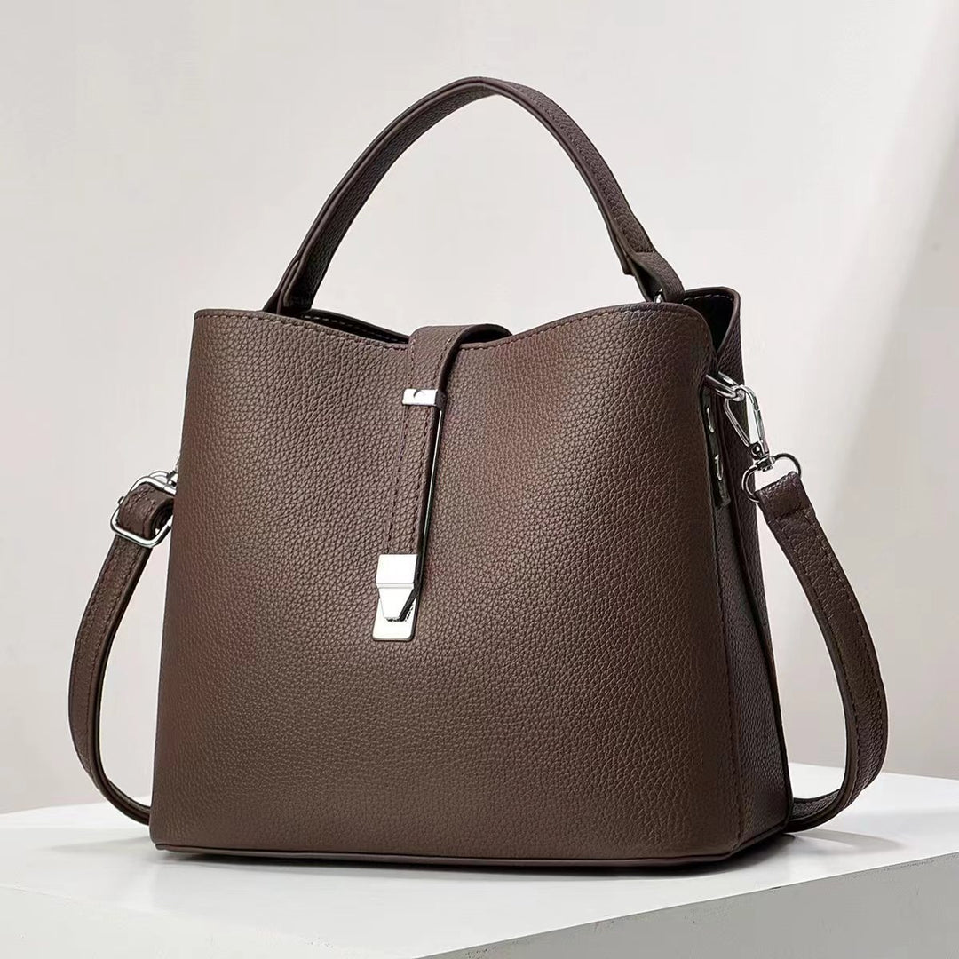 Damen elegante Schultertasche mit strukturiertem Obermaterial Nord Taschen