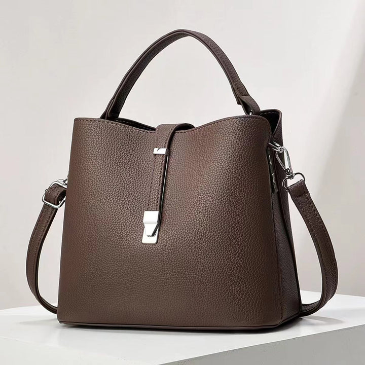 Damen elegante Schultertasche mit strukturiertem Obermaterial Nord Taschen