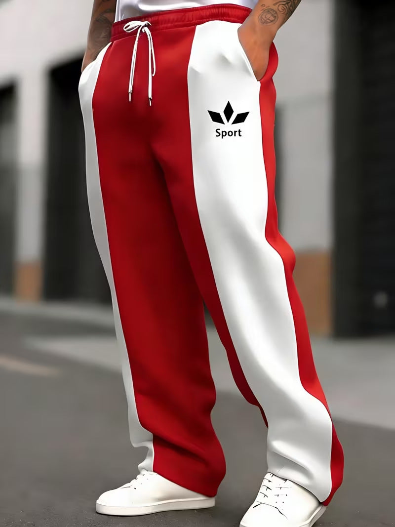 Herren Sportliche Jogginghose mit seitlichen Streifen Nord Taschen