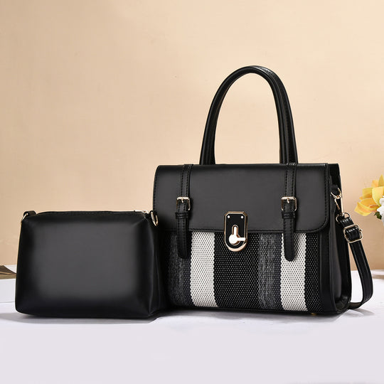 Damen elegante Schultertasche mit abnehmbarem Kleinfach Nord Taschen