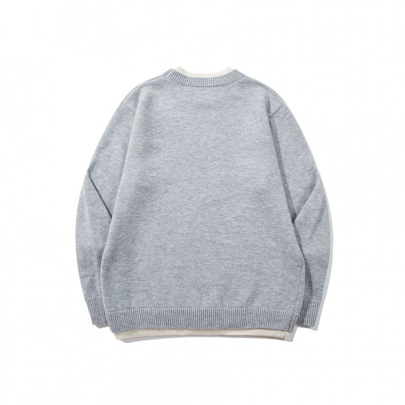 Unisex Feinstrickpullover mit Raglannaht und dreieckigem Saumbesatz Nord Taschen