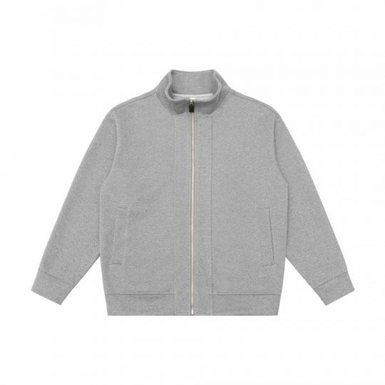 Unisex Boxy-Fleece-Zipjacke mit Stehkragen und Eingrifftaschen Nord Taschen