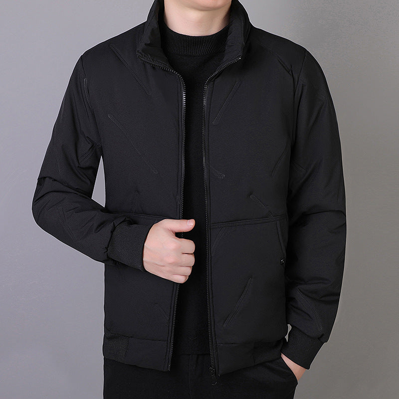 Herren Technische Kurzjacke im Urban-Bomberstil mit Stehkragen und verdeckten Taschen Nord Taschen