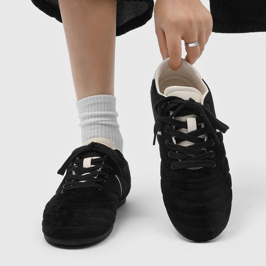 Damen Komfortable Lifestyle Sneakers aus Veloursleder