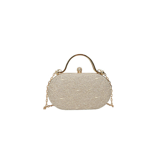 Damen Glamouröse Clutch mit funkelndem Design und abnehmbarem Kettenriemen Nord Taschen