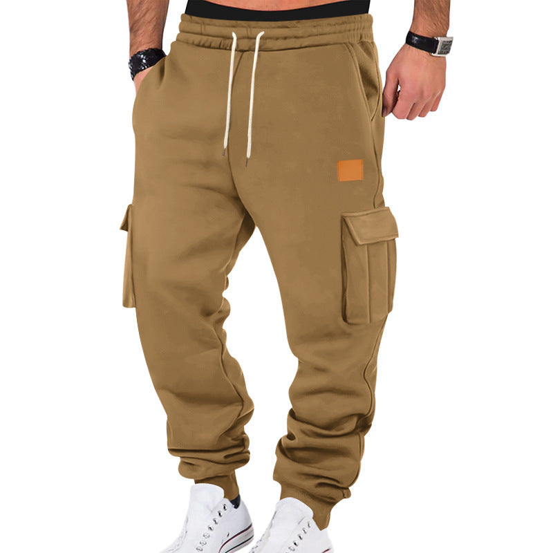 Herren Cargo-Jogginghose mit Seitentaschen und elastischem Bund