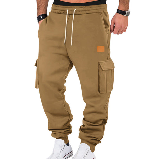 Herren Cargo-Jogginghose mit Seitentaschen und elastischem Bund