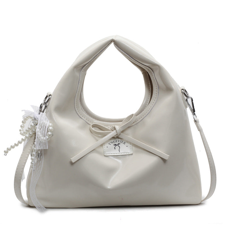 Damen modische Handtasche mit einzigartigem Perlenanhänger Nord Taschen