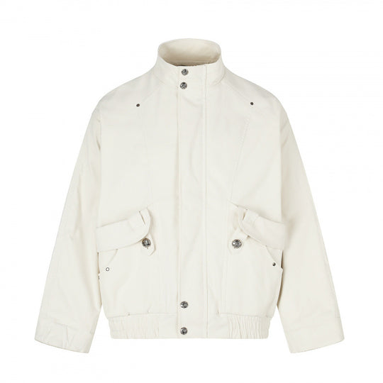 Unisex Kurzblouson im Boxy‑Cut mit Stehkragen, Pattentaschen und elastischem Saum Nord Taschen