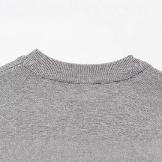 Damen Oversize Pullover mit weitem Rundhalsausschnitt und Rippbündchen Nord Taschen