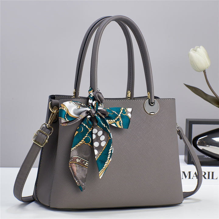 Damen elegante Handtasche mit modischem Seidenschal Nord Taschen
