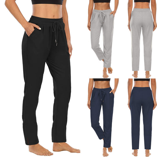 Damen bequeme Freizeithose mit elastischem Bund und seitlichen Taschen Nord Taschen