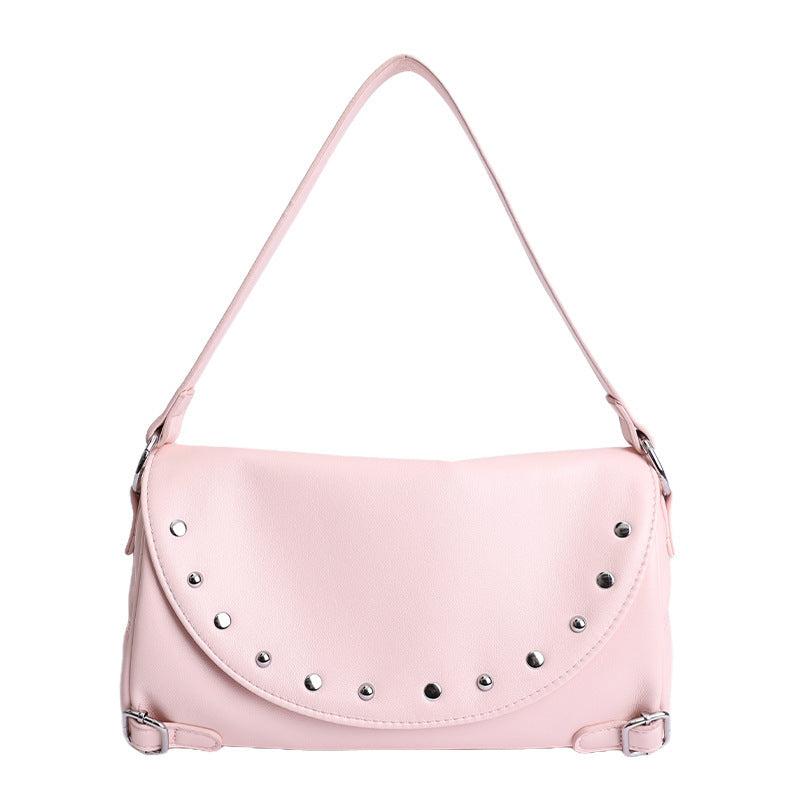 Damen Hobo-Tasche mit modischen Nietenakzenten und praktischem Verschluss Nord Taschen
