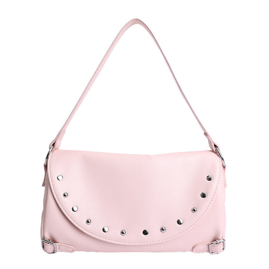 Damen Hobo-Tasche mit modischen Nietenakzenten und praktischem Verschluss Nord Taschen