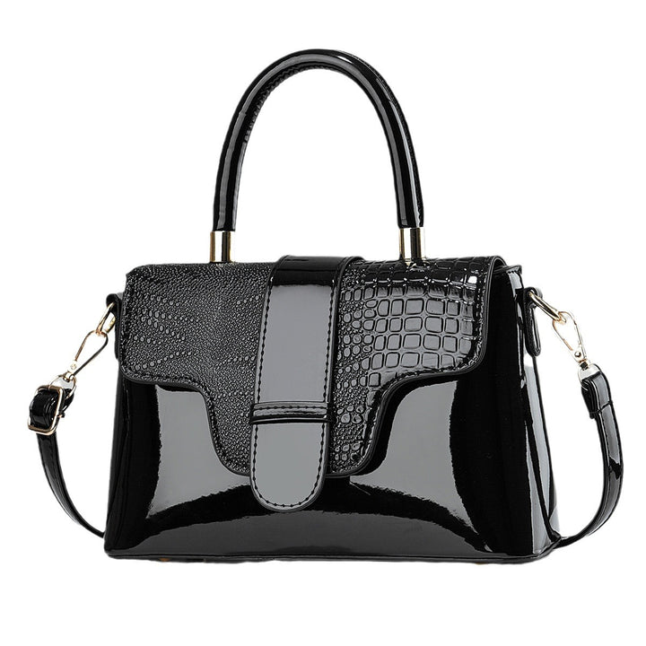 Damen Handtasche im raffinierten Krokodil-Look mit abnehmbarem Schultergurt Nord Taschen