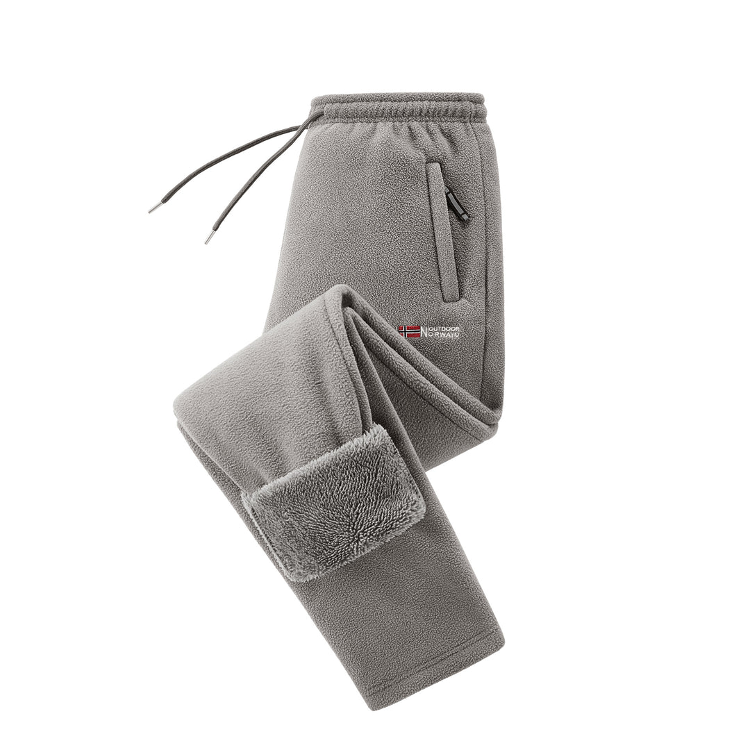 Damen Fleece-Jogginghose mit Teddy-Innenfutter und Reißverschlusstaschen Nord Taschen