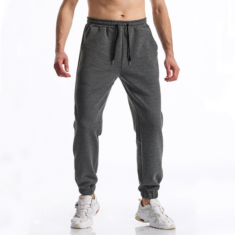 Herren Texturierte Jogginghose mit elastischem Bund, Tunnelzug und gebündeltem Beinabschluss Nord Taschen