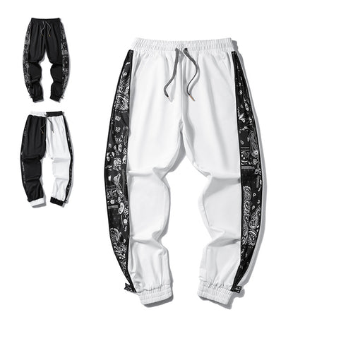 Herren Locker geschnittene Jogginghose mit Bandana-Seiteneinsätzen und elastischem Saum Nord Taschen