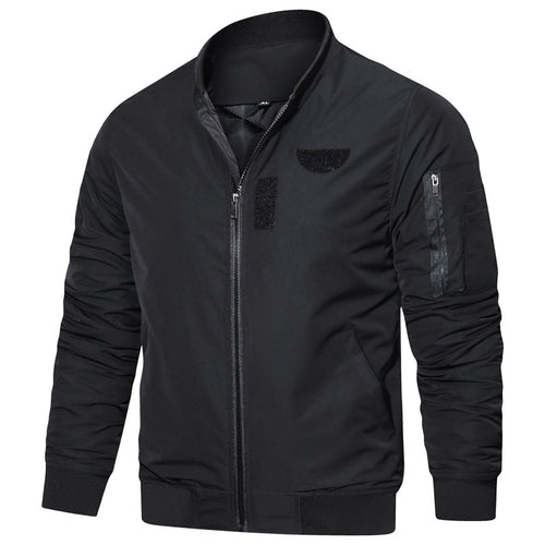 Herren leichter Nylon‑Bomber mit minimalistischem Stehkragen, Ärmel‑Organizer und windabweisender Shell Nord Taschen