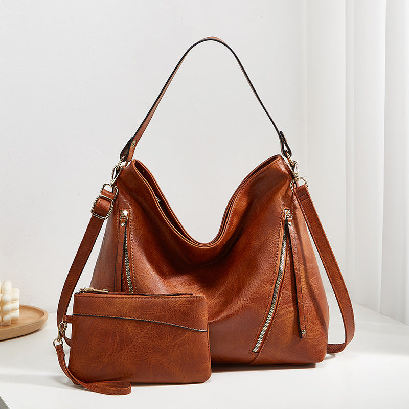 Damen Hobo-Tasche mit luxuriösem Kunstleder und geräumiger Innenaufteilung Nord Taschen