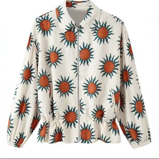 Damen Kurzblouson aus Kunstleder mit doppelreihiger Knopfleiste und Schultercape Nord Taschen