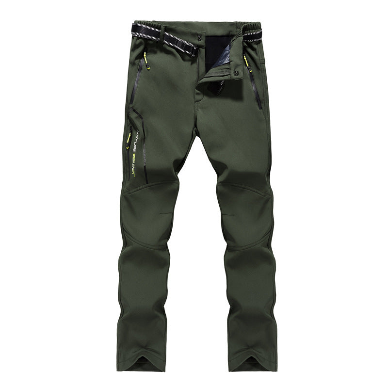 Damen Softshell-Trekkinghose mit vorgeformten Kniepartien, wasserabweisender Membran und Reißverschlusstaschen Nord Taschen