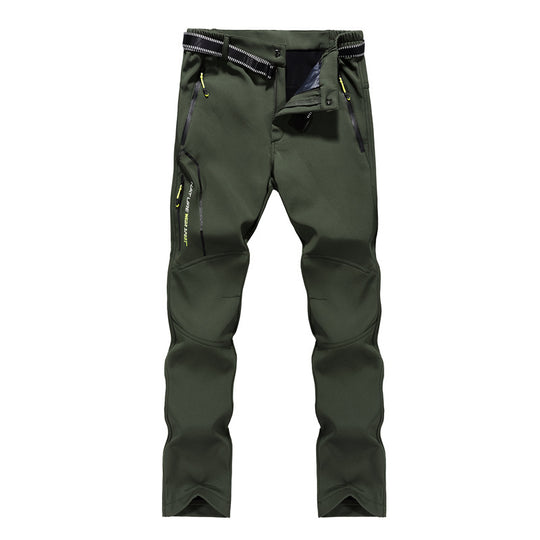 Damen Softshell-Trekkinghose mit vorgeformten Kniepartien, wasserabweisender Membran und Reißverschlusstaschen Nord Taschen