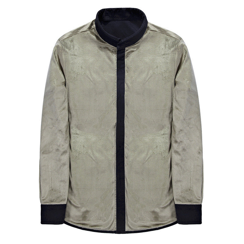 Herren Leicht gefütterte Canvas-Worker-Hemdjacke mit Brustpattentaschen Nord Taschen