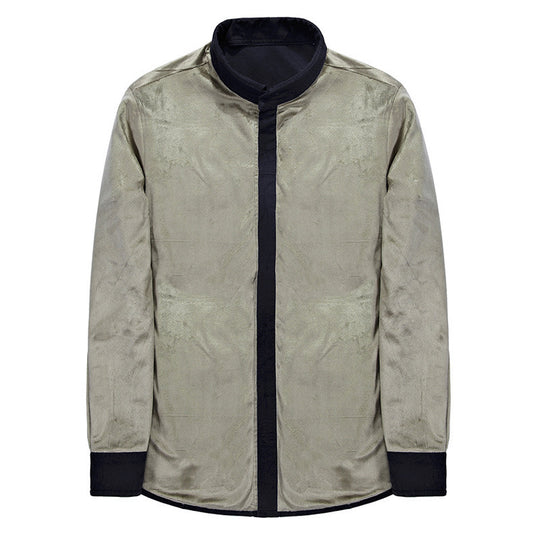 Herren Leicht gefütterte Canvas-Worker-Hemdjacke mit Brustpattentaschen Nord Taschen