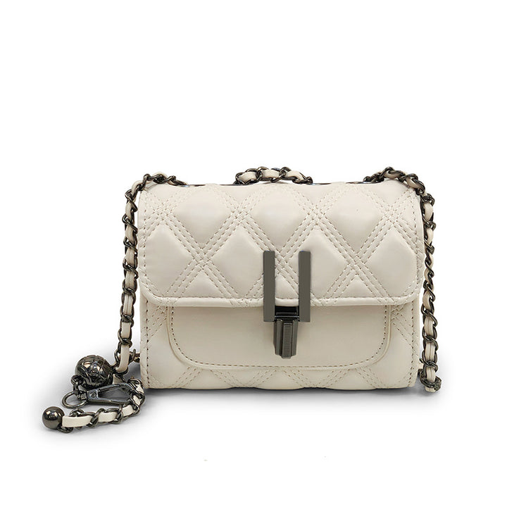 Damen Mini-Clutch mit elegantem Kettenriemen und luxuriösem Steppmuster Nord Taschen