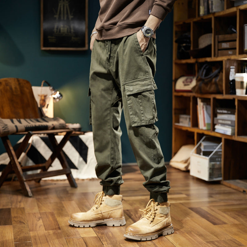 Herren Urban‑Utility Relaxed‑Fit Cargo‑Jogginghose mit Tunnelzug und Mehrfach‑Taschen Nord Taschen
