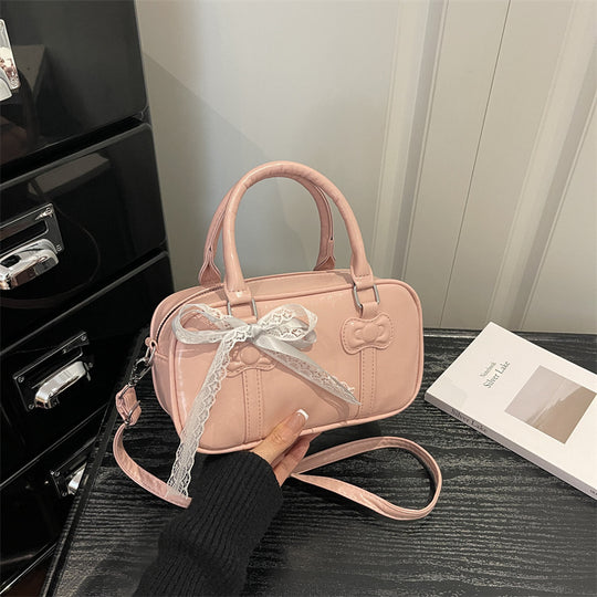 Damen elegante Umhängetasche mit Schleifenakzent Nord Taschen