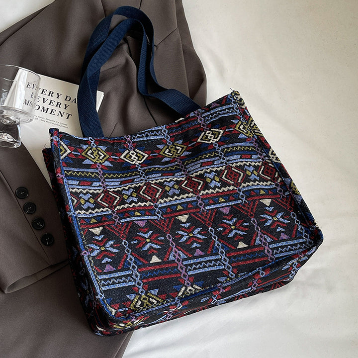 Damen Tragetasche mit modernem Ethnolook und robustem Innenfutter Nord Taschen