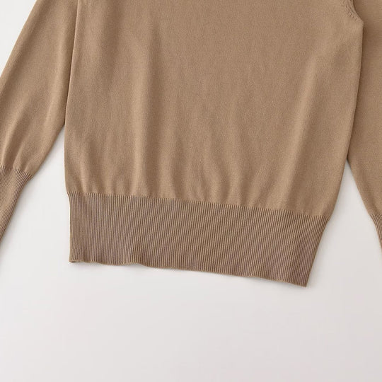 Damen Feinstrick-Pullover mit Streifenmuster, Rundhalsausschnitt und Zierknopfbesatz Nord Taschen