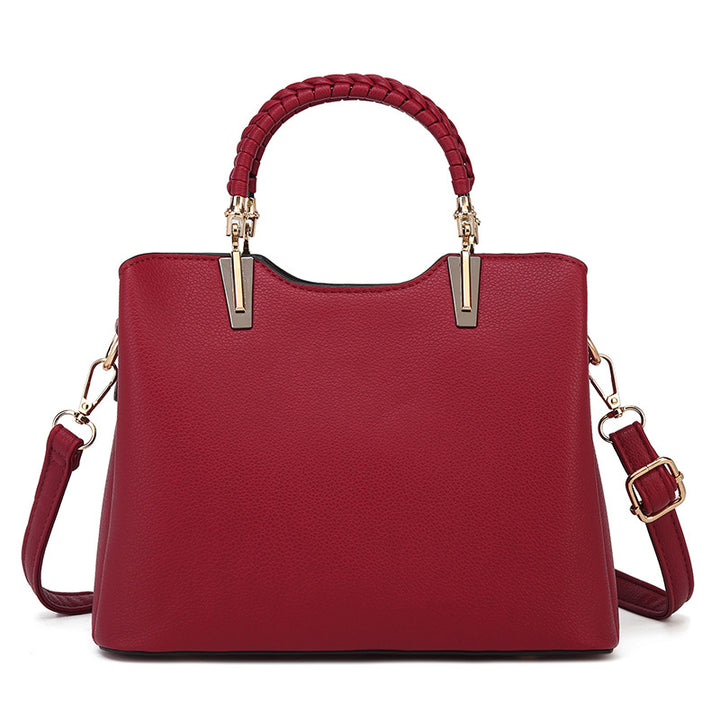 Damen Handtasche mit strukturierten Griffen und elegantem Innenfach Nord Taschen