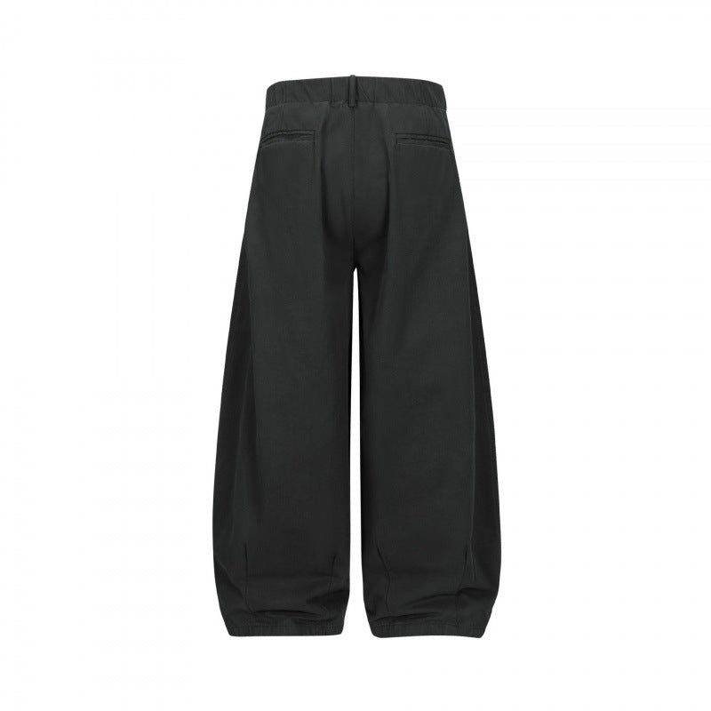 Damen Weite High‑Waist Bundfaltenhose mit ballonförmiger Silhouette Nord Taschen
