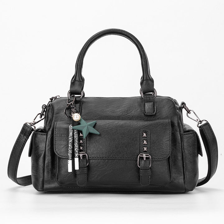 Damen Henkeltasche mit eleganten Nieten und praktischem Innenlayout Nord Taschen
