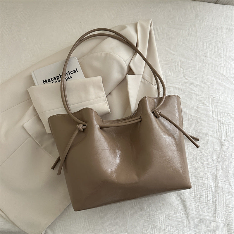 Damen elegante Umhängetasche mit Kordelzug Nord Taschen
