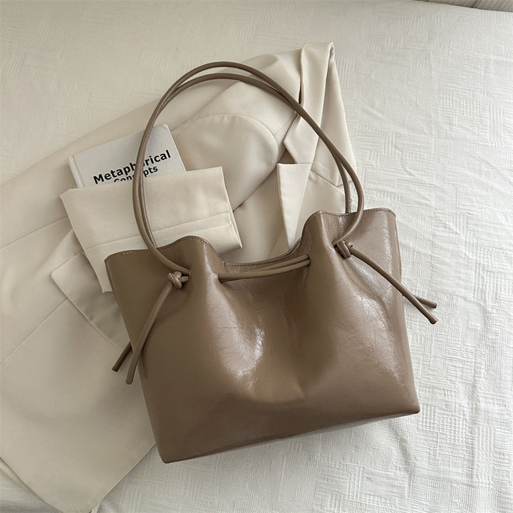 Damen elegante Umhängetasche mit Kordelzug Nord Taschen