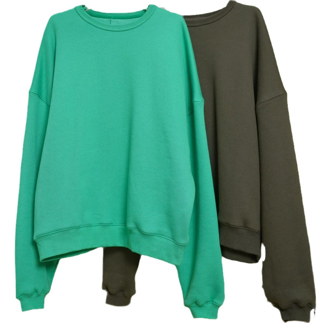 Damen Oversized Sweatshirt mit Rundhalsausschnitt und Relaxed Fit Nord Taschen