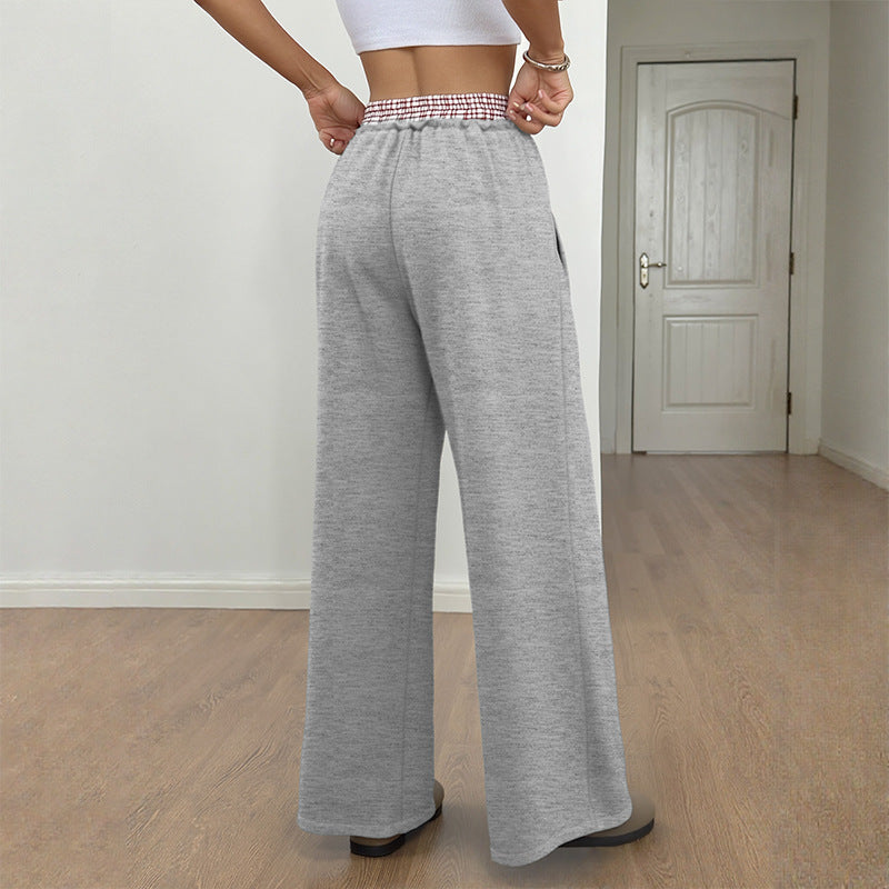 Damen Lässige Weite Jogginghose Nord Taschen
